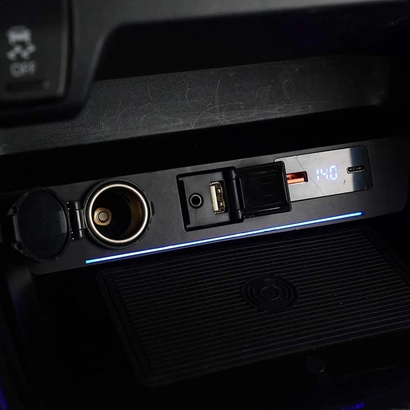 Автомобильное беспроводное зарядное устройство 15 Вт для Toyota RAV4 2019-2021 станции
