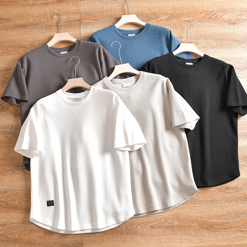 [Большой вес! Жемчужная сетчатая ткань! ODM заказ] Летняя мужская модная широкая