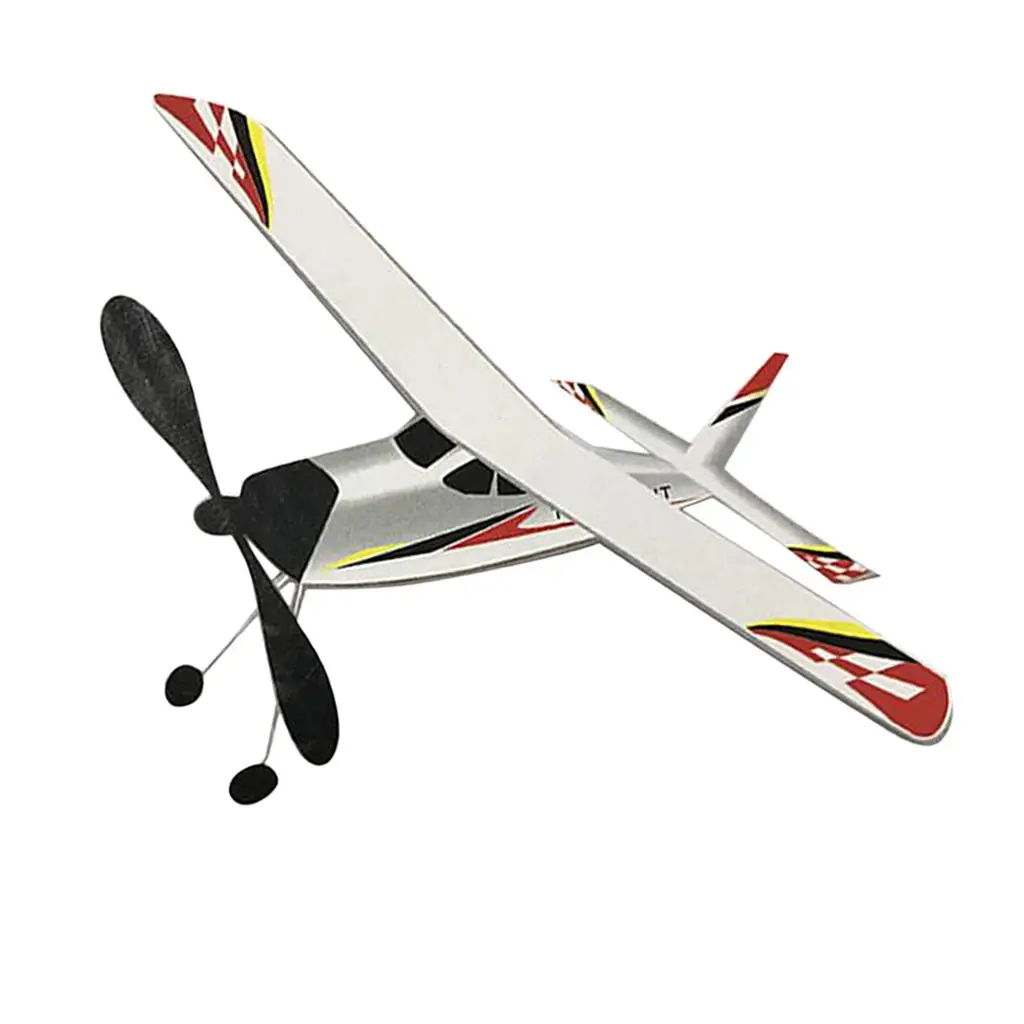 

Rubber Band Elastic Powered Plane Knight Outdoor Flying Toys