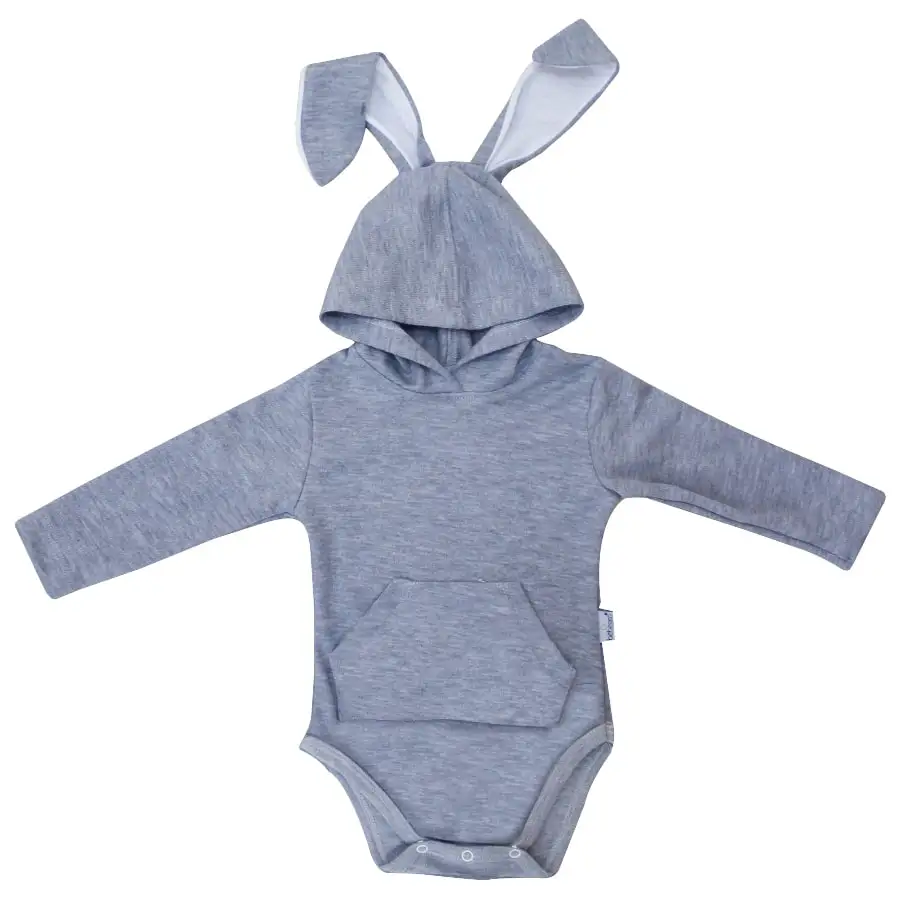 

Eared rabbit Snap Fasteners With Pockets Gray Zıbın