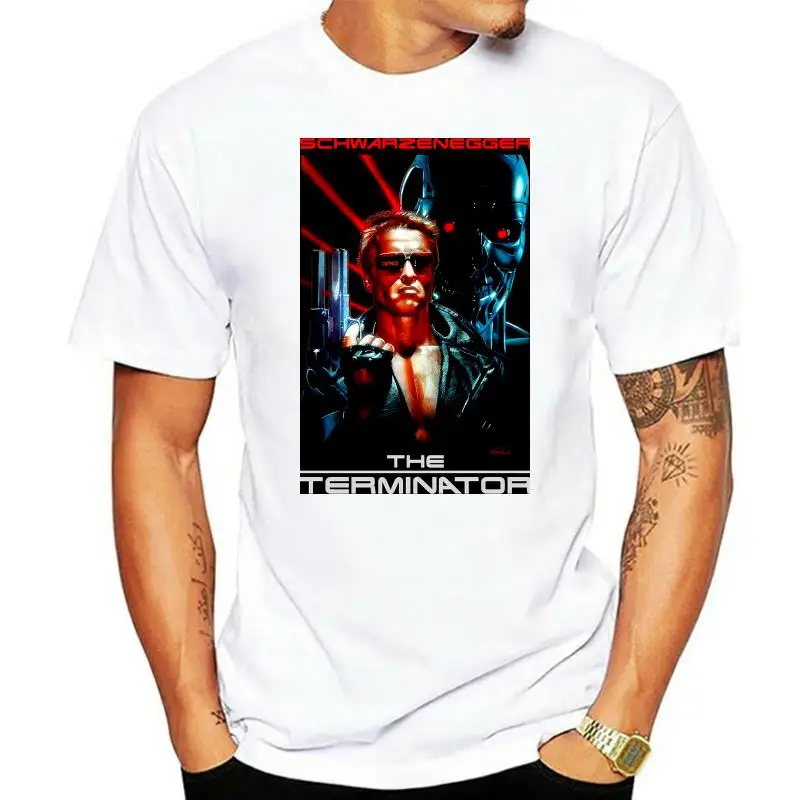 

New Terminator Movie Poster Offically Licensed Adult Ringer T Shirt Size S To 4Xl