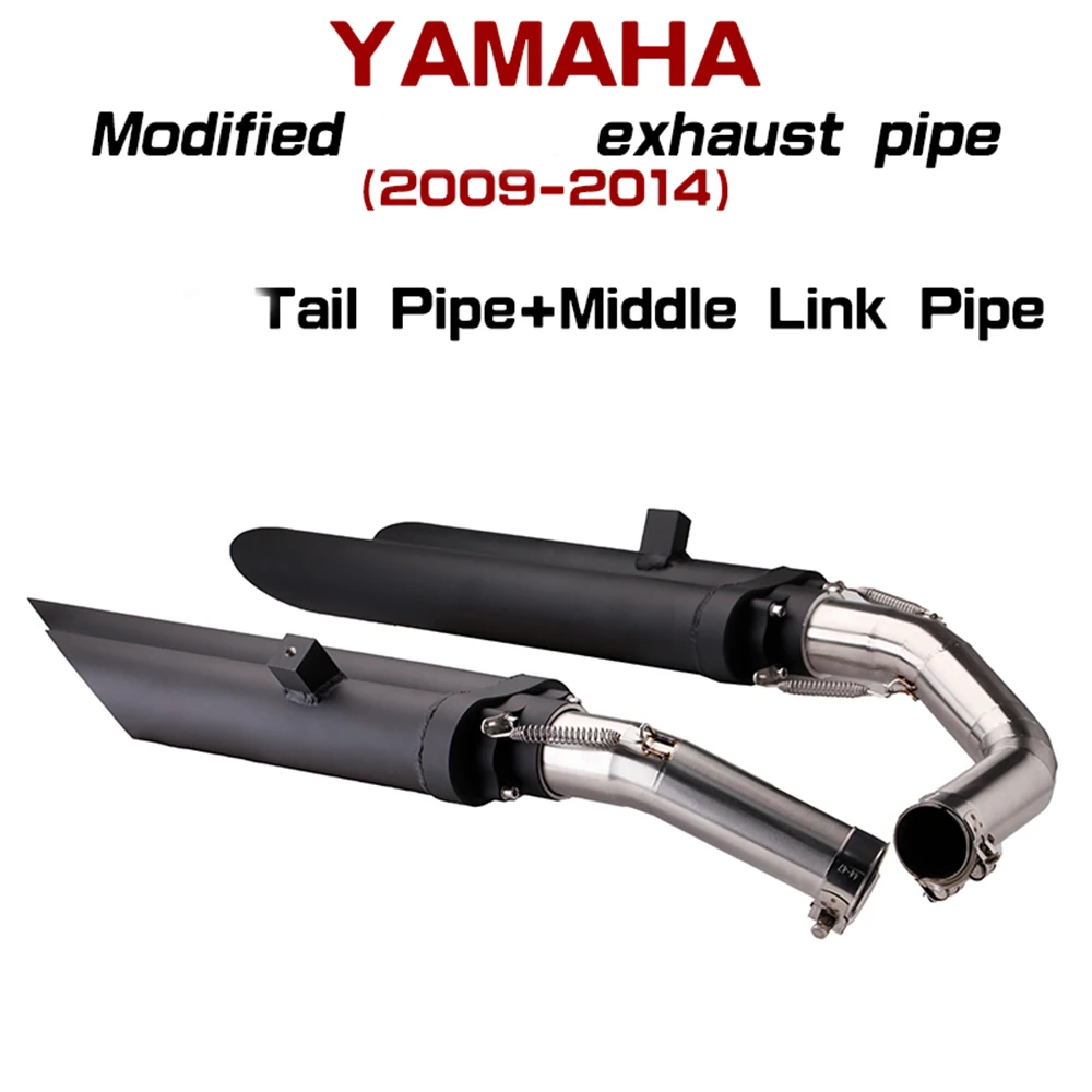 

ГОТОВ запас, мотоциклетная выхлопная труба из нержавеющей стали, Соединительная труба средней длины для YZF-R1 R1 2004-2006