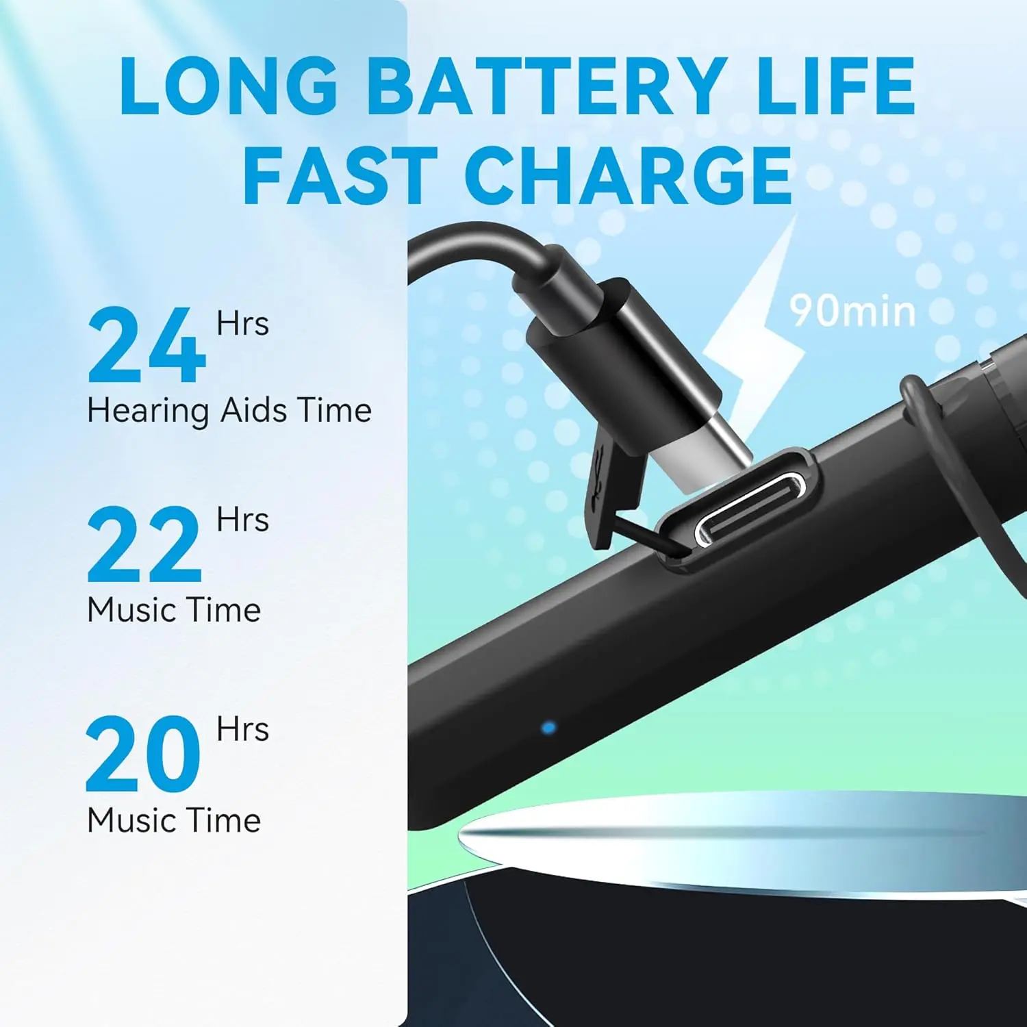 Bluetooth 補聴器アンプ 難聴用ノイズキャンセリング補聴器 Bluetooth 音楽と電話応答 ワイヤレスヘッドセット