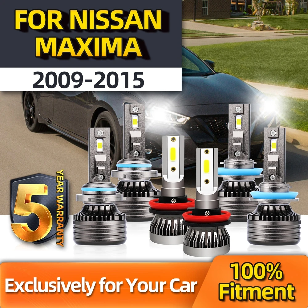 

TEENRAM 110W LED Fog Lamp H11+High/Low Bulb 9005 H11 3Pair Car Headlight For Nissan Maxima 2009 2010 2011 2012 2013 2014 2015