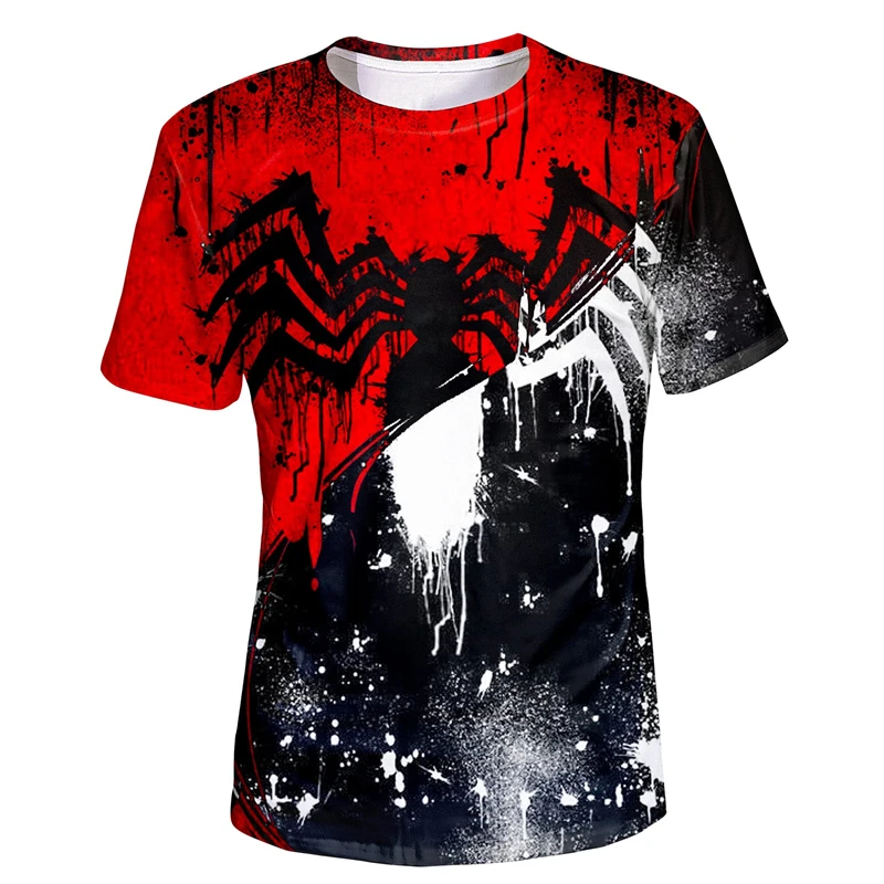 

Fashion 3D Printed Men's T ShirtsSpiders Graphics Streetwear Hip Hop Trends Cool Casual Short Sleeve Kid Tees Top Women Clothe