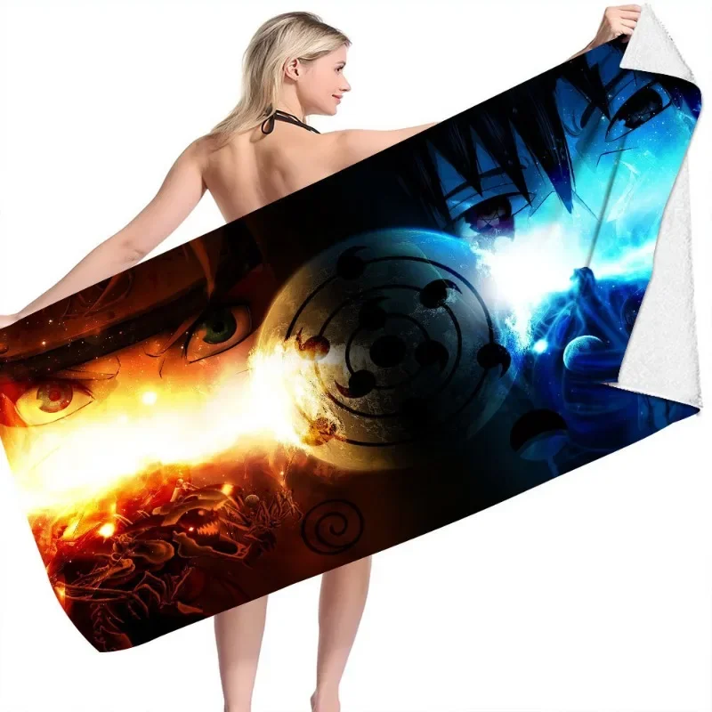 70X150 см популярное аниме-полотенце Наруто для девочек летние полотенца ванной