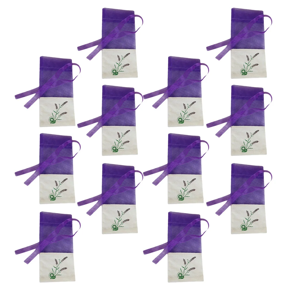

12pcs Lavender Sachets Empty Sachets Bags Gauze Storage Bags for Packing