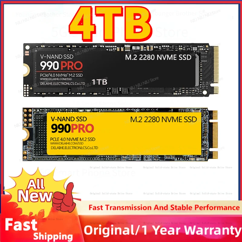 

Original 4TB SSD SATA 2TB 980 EVO Plus NVMe M.2 2280 1TB Internal Solid State Drive PCIe 3.0 X4 512GB for Laptop PS4 PS5