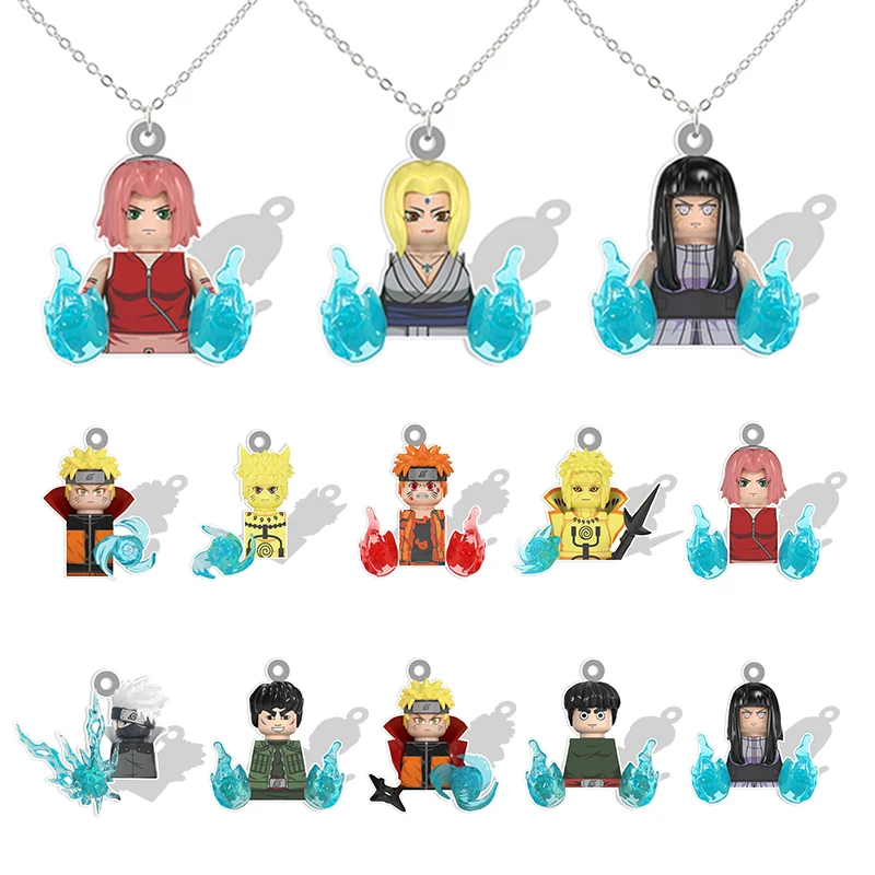 

Bandai Japan NARUTO Shape Anime Flat Bottom Pendant Link Chain Necklace Epoxy Resin Cartoon Choker Jewelry Special Offer FRE327