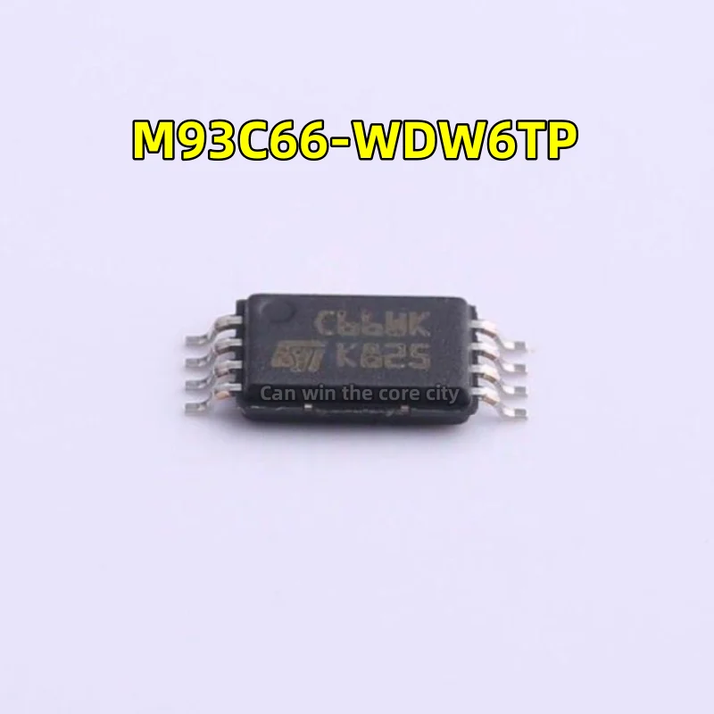 10 шт., новый оригинальный телефон, M93C66, трафаретная печать C66WP TSSOP8, микросхема памяти IC