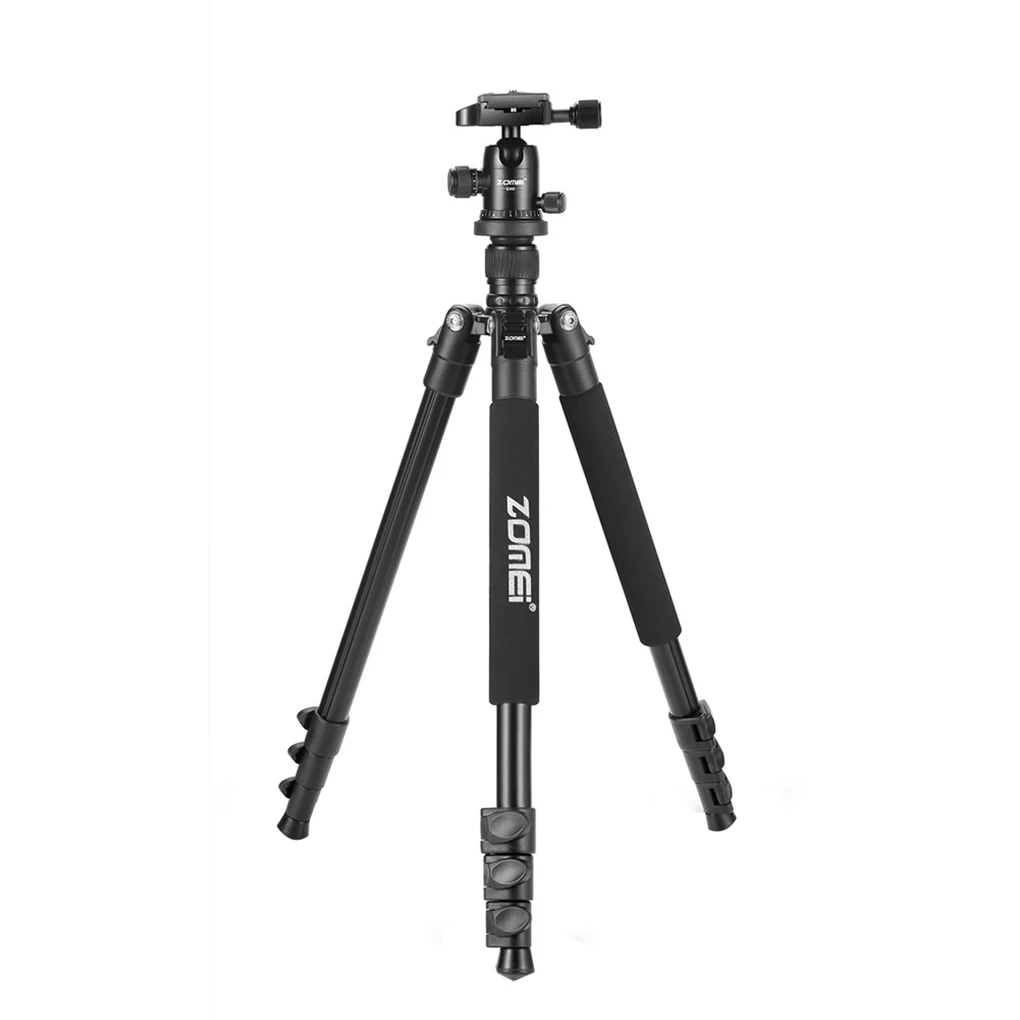 

Zomei Q555 Aluminum Alloy Portable Extendable Flexible Camera Tripod Stand with Ball Head for DSLR Cameras