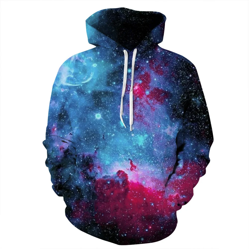 

2022 New Space Galaxy Hoodies Men/Women Sweatshirt Hooded 3d Brand Clothing Cap Hoody Print Paisley Nebula Coat Tops