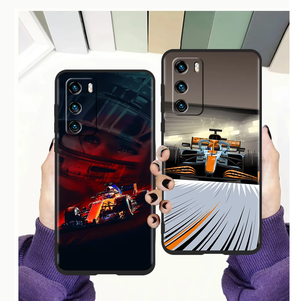 

Автомобильный чехол для телефона Formula 1 F1 для Huawei P50 P40 P30 P20 Pro P Smart Z Y6 Y7 Y7A Y9 Y6P Y9S 2019 P50 P40 P30 P20 Lite E Shell TPU