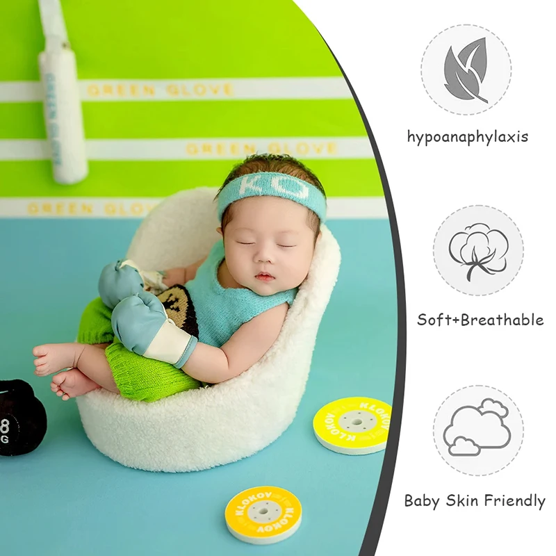 Реквизит для фотосъемки новорожденных синие зеленые боксеры аксессуары девочек