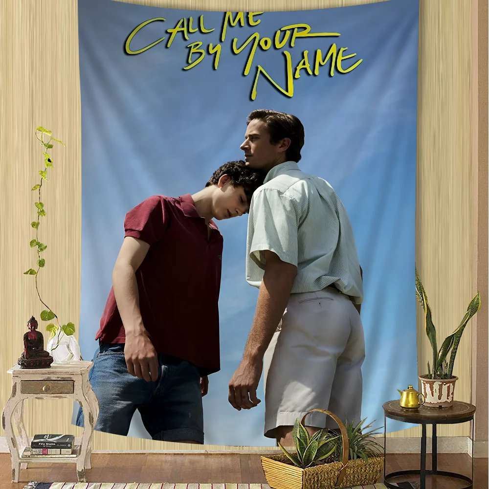 Настенный гобелен с надписью Call Me by Your Name