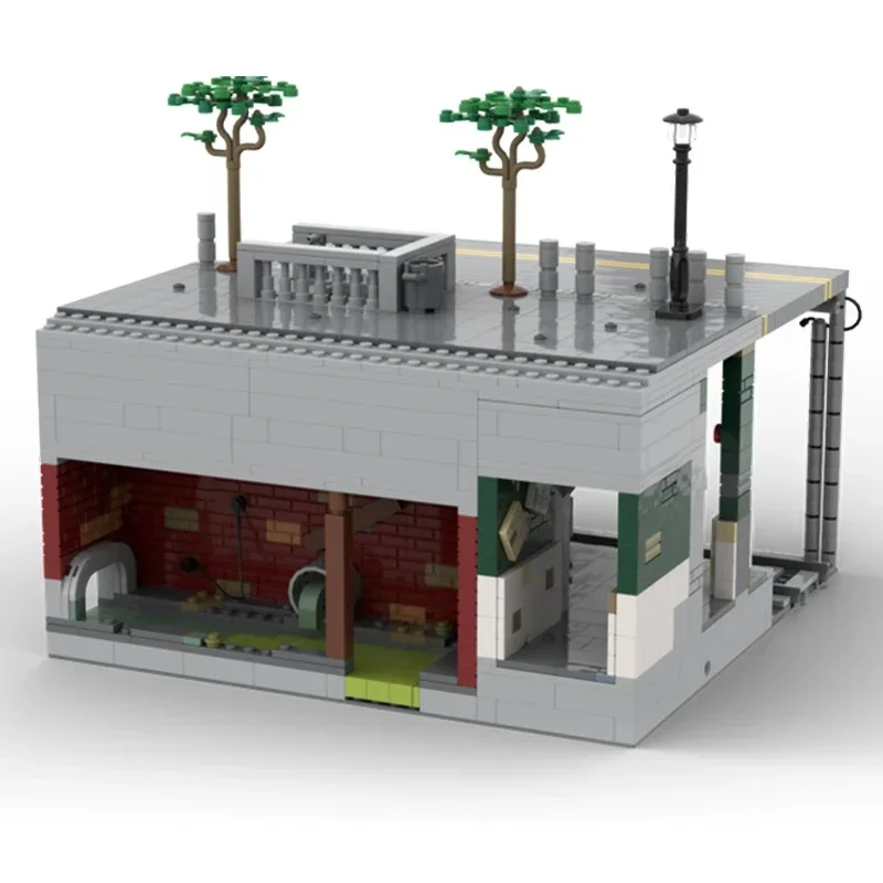 Модель уличного вида Moc строительные блоки Нью-Йорк станция метро технология