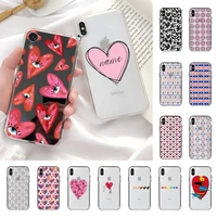 maiyaca love heart phone case for iphone 11 12 13 mini pro xs max 8 7 6 6s plus x 5s se 2020 xr case