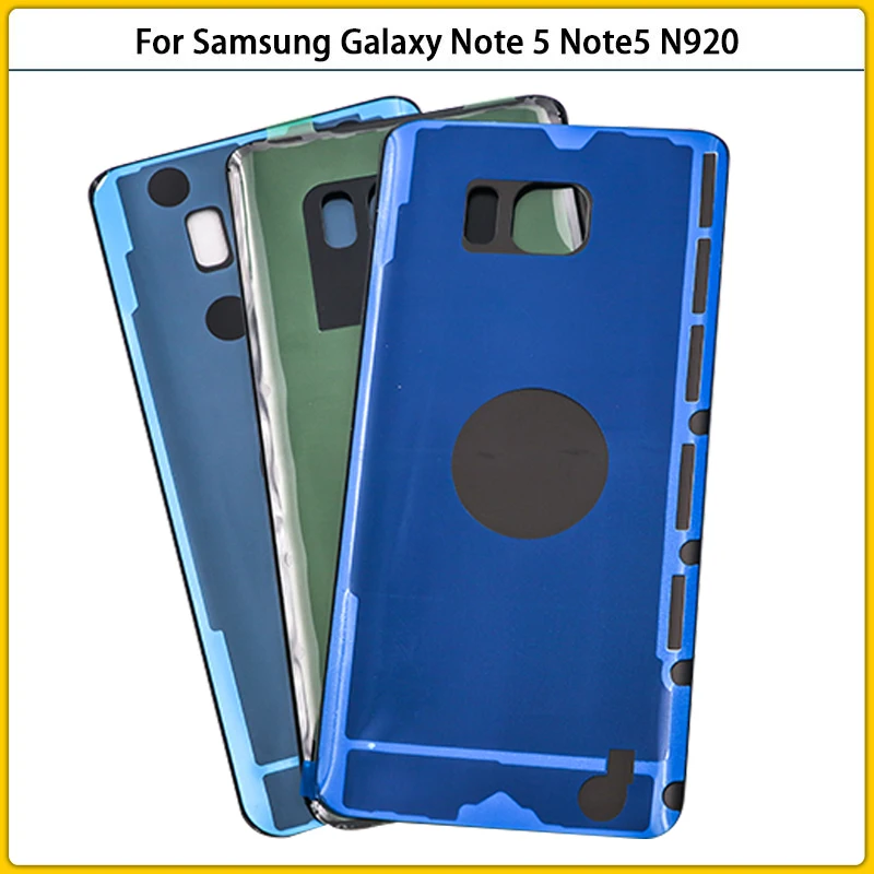 Новинка для Samsung Galaxy Note 5 N920 N920F задняя крышка аккумулятора Note5 дверь 3D стеклянная