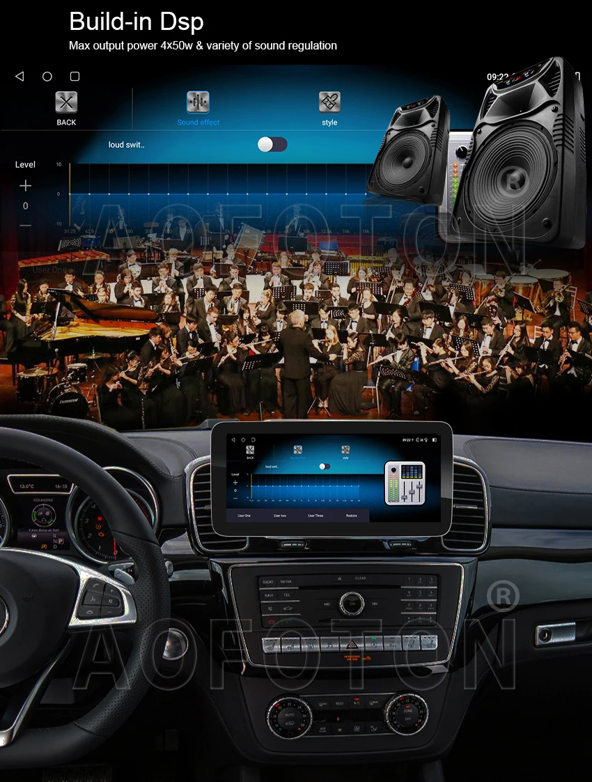 Автомобильный мультимедийный проигрыватель для BENZ C Class W205 V W446 GLC X253 C180 C200