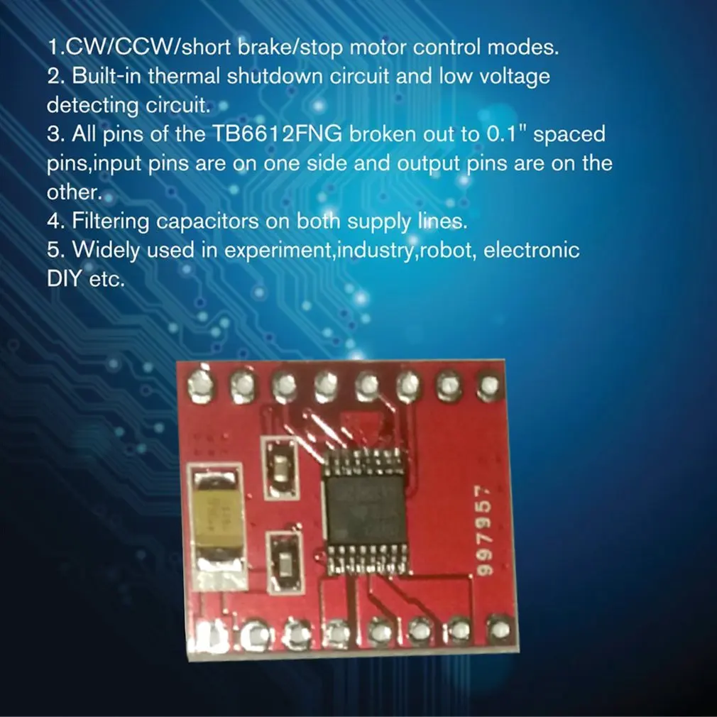 TB6612FNG двойной DC шаговый двигатель управления привод расширение Щит Плата модуль