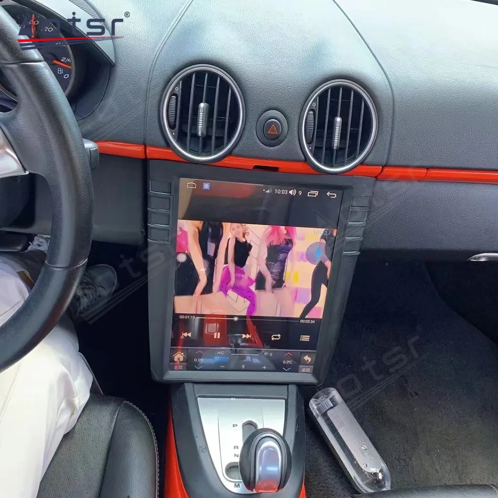 Автомобильный радиоприемник Tesla Android 12 для Porsche Cayman 911 Boxster 997 2005 2006 2007 2008 2009 2010 2011 2012