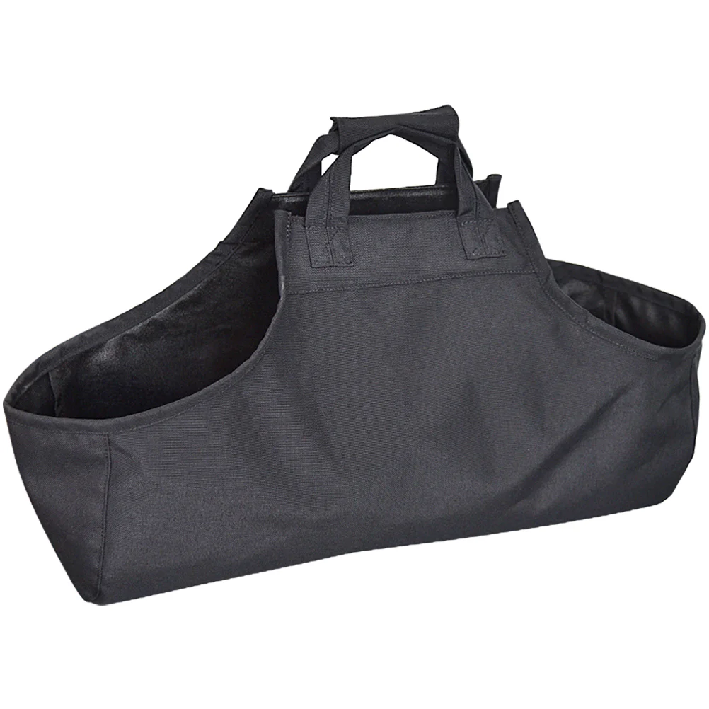 

Firewoodcarrier Holder Log Storage Tote Wood Pouch Carryingcontainer Folding Holding Handle Professional Organizer Matches Box