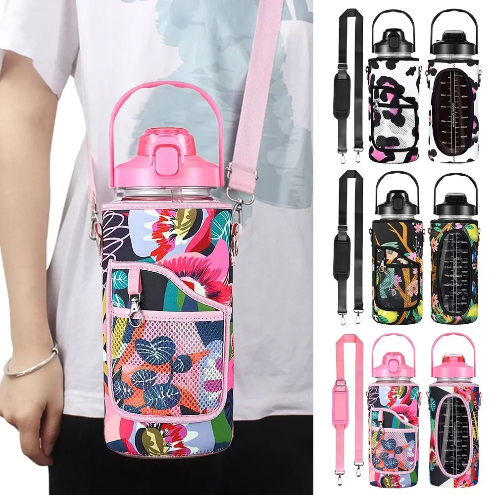 Creative Portable 2 Liter Anti-Hot Cup Sleeve Outdoor Travel Water Bottle Holder Tumbler Carrier Insulated Cup Holder Bag Cup Ac