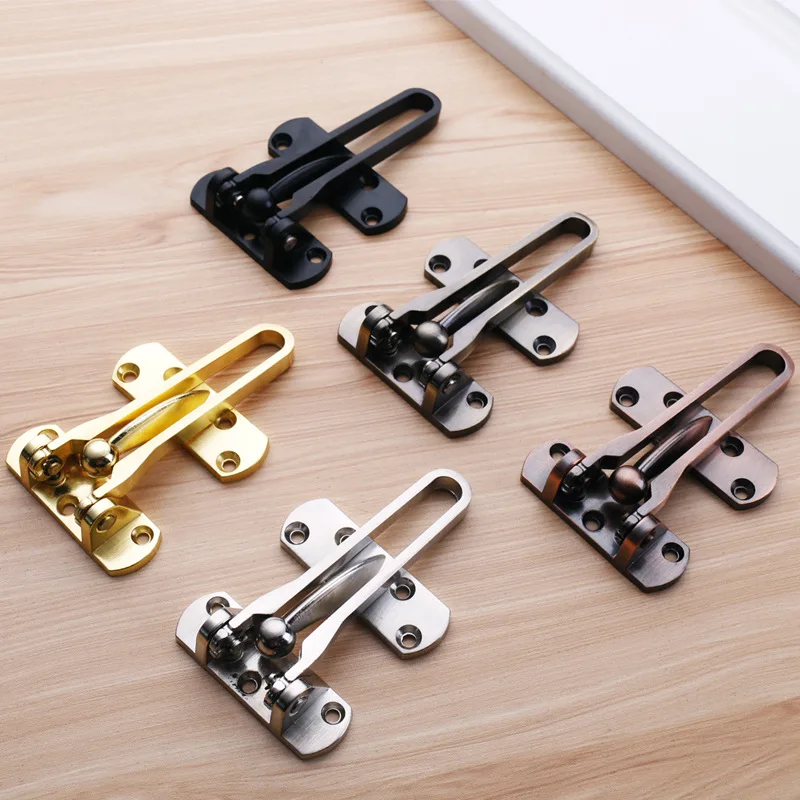 

Alloy thickening Home Anti-theft Door Buckle Bedroom Kids Room Door Lock Safety Chain Hotel Anti-lock Buckle Insurance Door Bolt