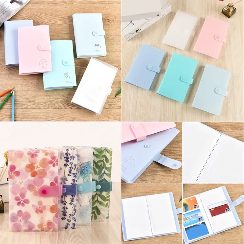 

120 Card Album Button card binder Name Card Album Storage Folder 3 Inch Album Sweet Printed Photo Album Cute биндер для карт