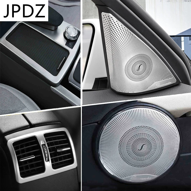 

Для Mercedes Benz C Class W204 2008-14 интерьерный переключатель передач кондиционер CD светильник для чтения крышка отделка стикер аксессуары