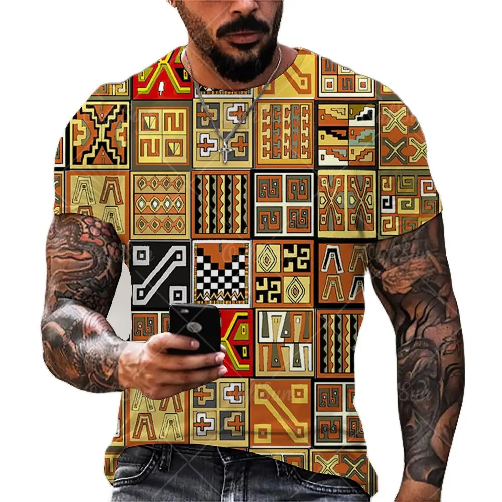 

Винтажная Гавайская футболка в стиле Харадзюку С 3d принтом, мужская пляжная Повседневная Популярная свободная дышащая футболка большого р...