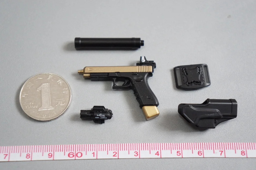 

For Sale 1/6th EASY&SIMPLE ES 06031 Mini Toys Doom's Day Model G G34 Pistol Holster Model PVC Material For 12inch Action Figure