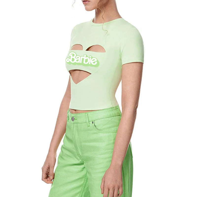Футболка Барби с коротким рукавом для девочек европейского и американского