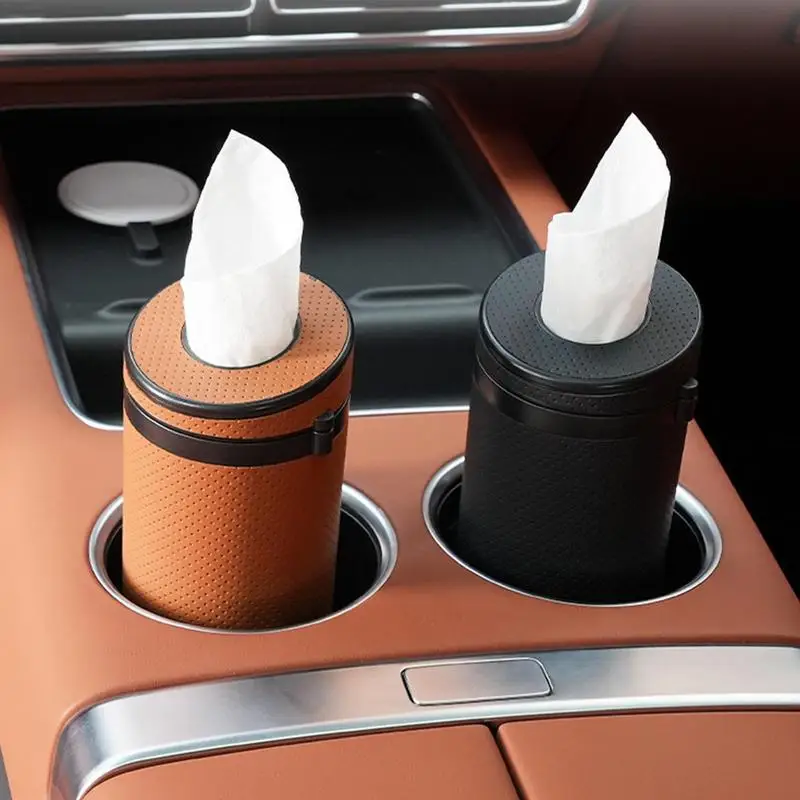 

Car Tissue Cylinder Holder Durable Auto Napkin Dispenser Multicolor Vehicle Tissue Container For Cars Interior Accessories