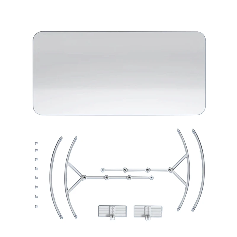 

1Set Air Conditioner Wind Deflector Deflector For Window Unit, Retractable Window Anti-Blow Baffle White Plastic+PVC