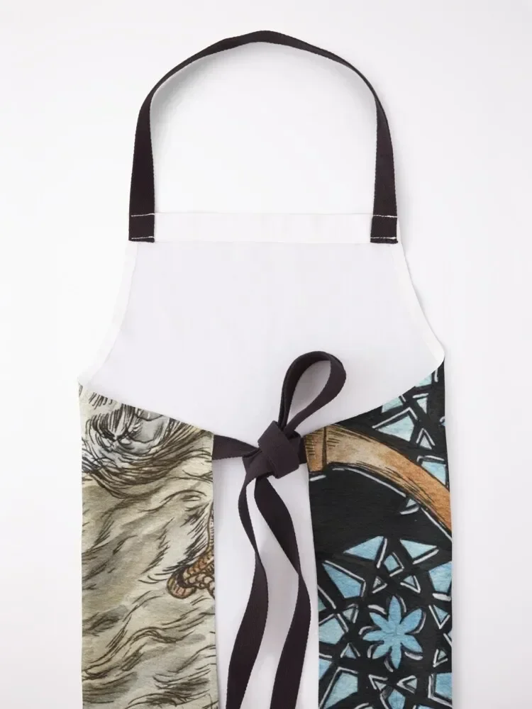 Фартук в стиле стимпанк Фенек Фокс (Звезда Таро) Версия 2 мужской кухонный халат