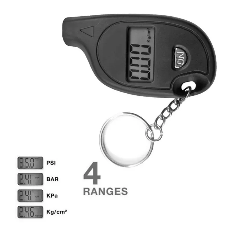 

Automobile and motorcycle accessories Mini Keychain Style Tire Gauge Digital Lcd Display Car Tire Air Pressure Tester Meter Auto
