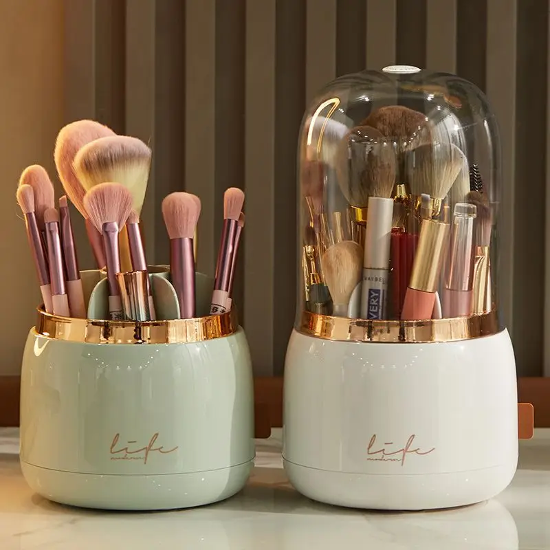 

Makeup Makeup Case Organizer Pencil 360°rotating Box Cosmetic Organizer Brush Organizer Storage Holder Lipstick Storage Makeup