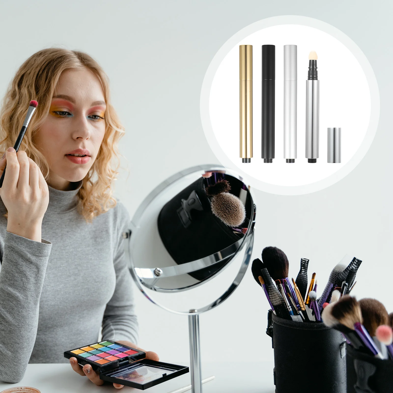 Пресс-ручка пустой тюбик для консилера жидкая основа пресс-женский дозатор