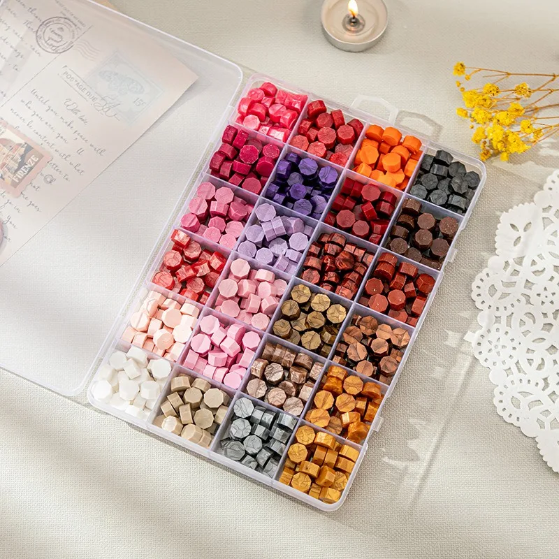 Набор восковых красок для воска коробка 8/10/15/24 в клетку цвета макарон цвет