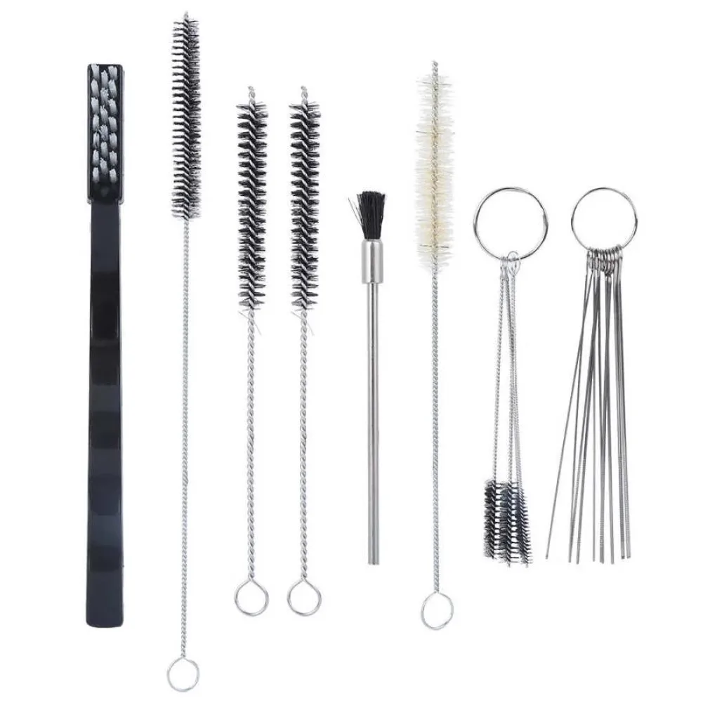 

19pcs Airbrush Spray Guns Nozzle Cleaning Repair Tool Spray Lance Cleaning Kit Needle Wire Brush Set Air Tool Accessories