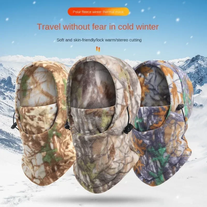 

Outdoor Fleece Sports Hat Fishing Cycling Hunting Military Tactical Balaclava Warm Windproof Winter Camping Hiking Cap