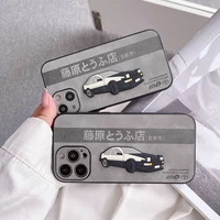 3d racing car initial d tau man chi d soft silicone phone case for iphone 11 12 pro max mini se2 7 8 plus xs x xr soft imd cover
