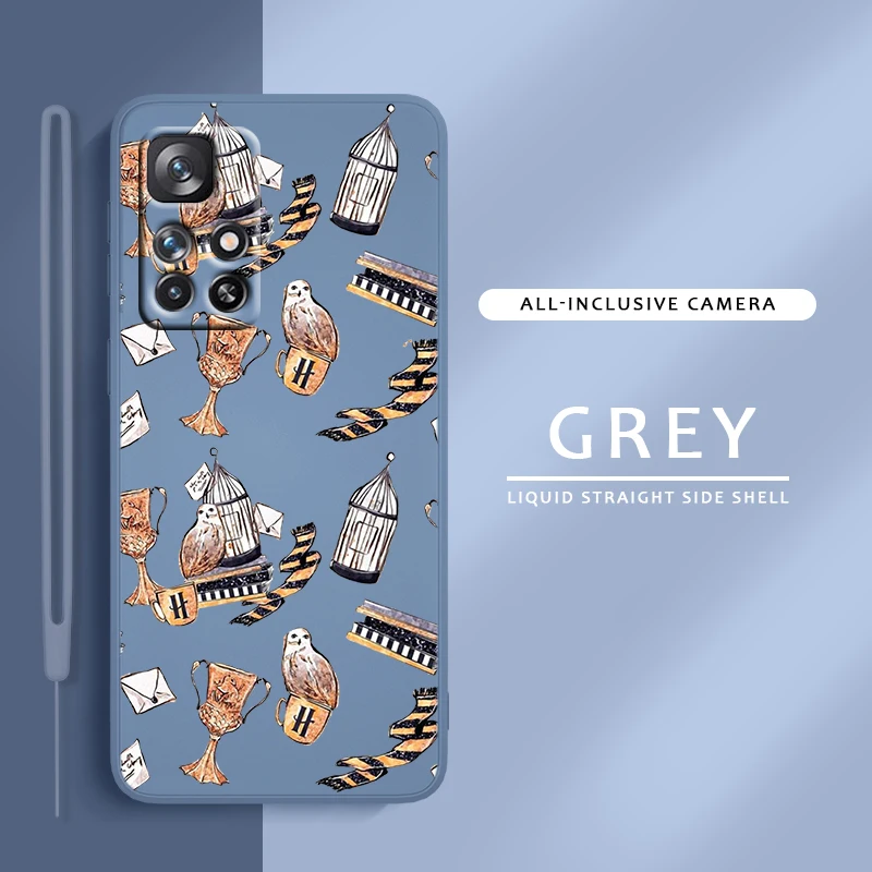 

Cartoon P-potters For Redmi K50 K40 K30 K20 10C X 9C T AT A 8A 7A Gaming Pro Plus Liquid Rope Phone Case