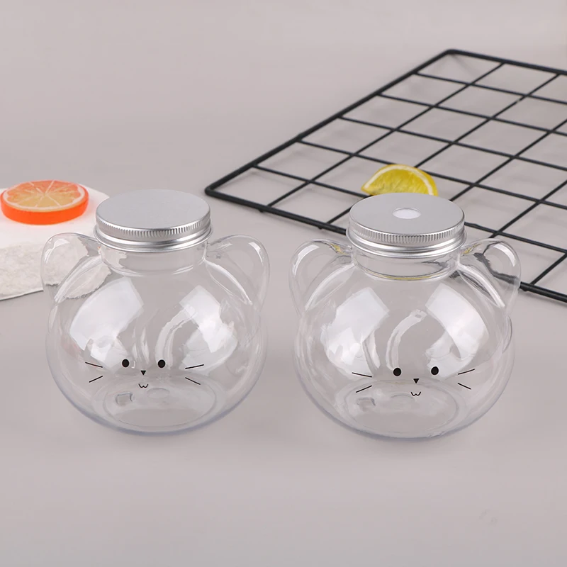 Портативные Бутылки Для Воды Kawaii Cat Молока Чая Кофе Сока