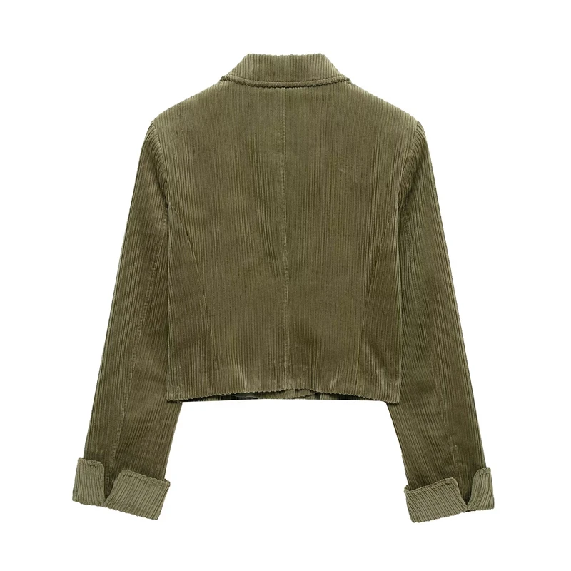 KEYANKETIAN 2022 весенняя новая женская короткая вельветовая куртка в стиле ретро