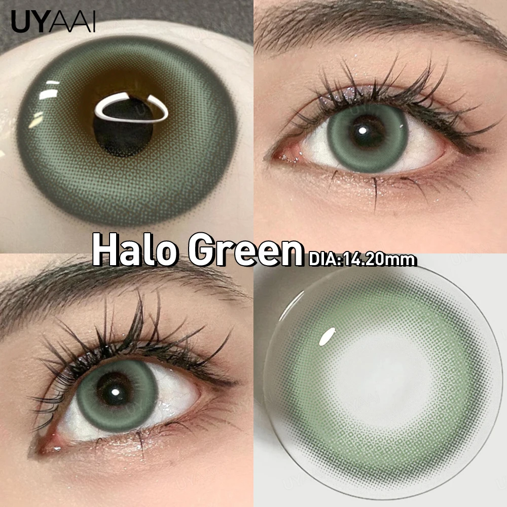 UYAAI 1 пара модных контактов для макияжа линз красоты новый стиль синие контакты
