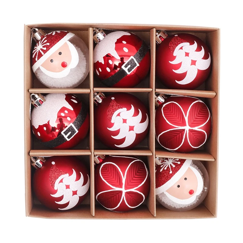 

9 шт., новогодний шар для ёлки, 2,36 дюйма