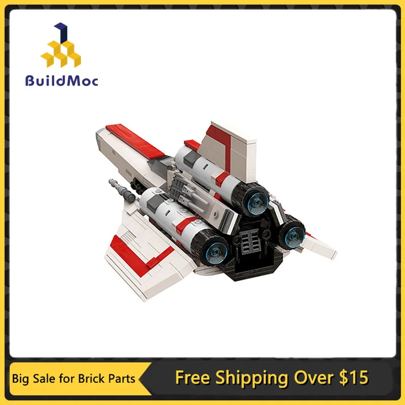 Конструктор MOC, Космический бой, галактика, колониальные флаконы MKII/MKI, серия космических военных самолетов, для самостоятельного обучения, детские игрушки, подарок