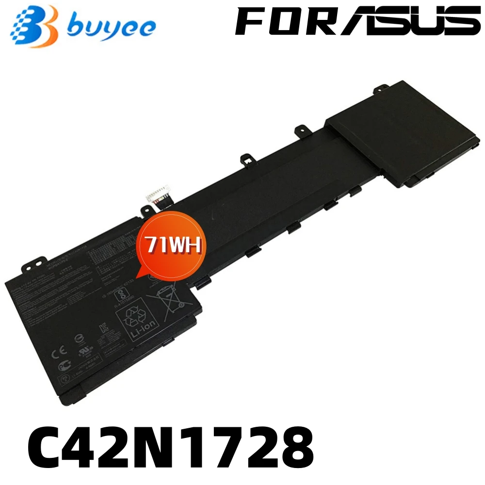 Новый C42N1728 Аккумулятор для ноутбука Asus ZenBook Pro 15 'UX550 UX550GE UX550GD UX580GD UX580GE Series ноутбук 15,4 в 4480 Вт · ч мАч